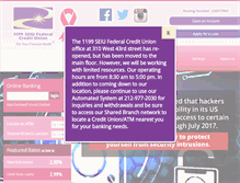 Tablet Screenshot of 1199federalcu.org
